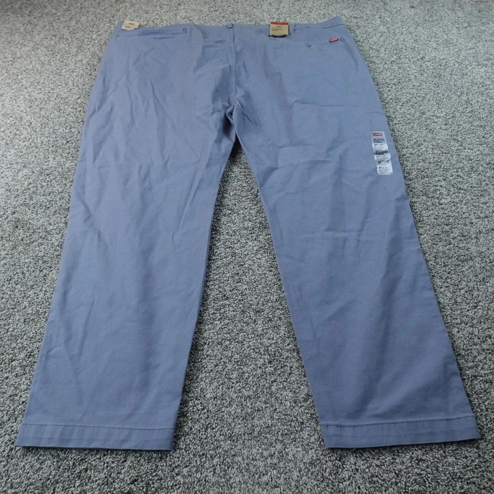 NEW Levis Pants Mens 50X30 Blue XX Chino Standard Taper Flex Stretch Performance